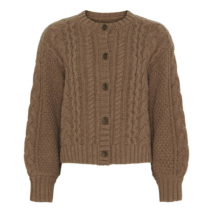 Dahlia Cardigan, Warm Brown