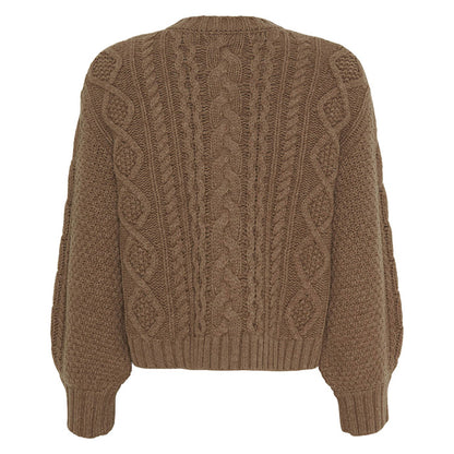 Dahlia Cardigan, Warm Brown