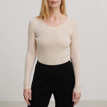 Indlæs billede til gallerivisning Lace merinobluse, Ecru
