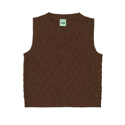 Lambswool vest, Amber