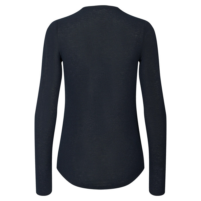Thyra Wool Top | Midnight Blue
