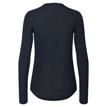 Thyra Wool Top | Midnight Blue