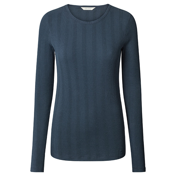 Thyra Cotton Drop Needle | Denim Blue