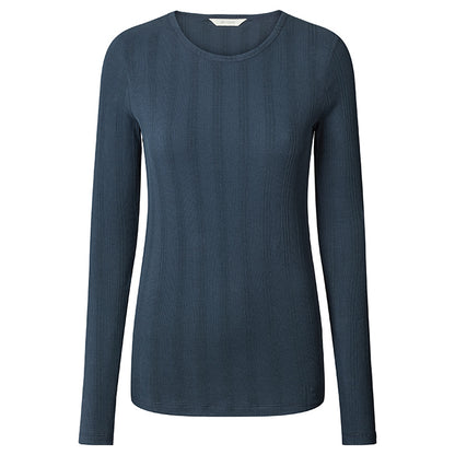 Thyra Cotton Drop Needle | Denim Blue