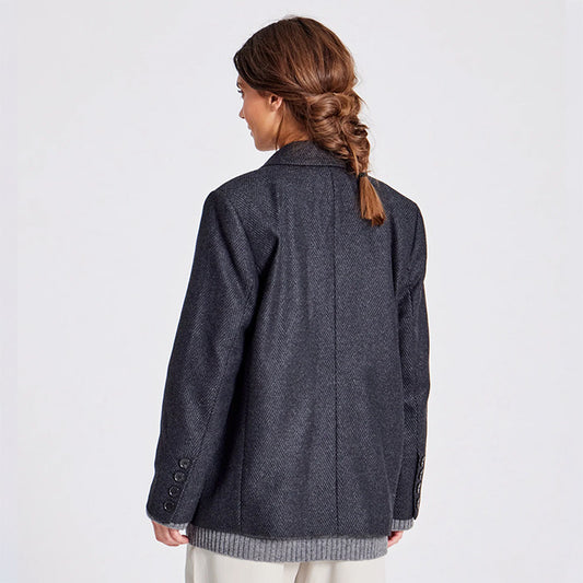 Josephine uldblazer | Dark Grey Melange