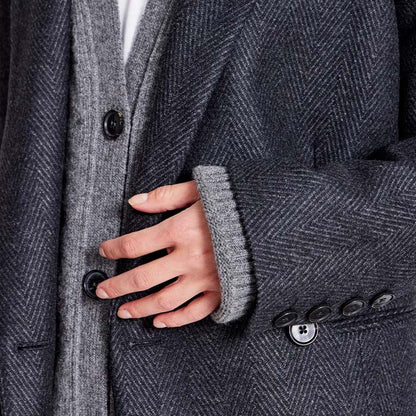 Josephine uldblazer | Dark Grey Melange