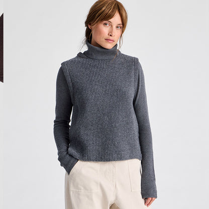 Hedvig uldvest | Grafitti Grey