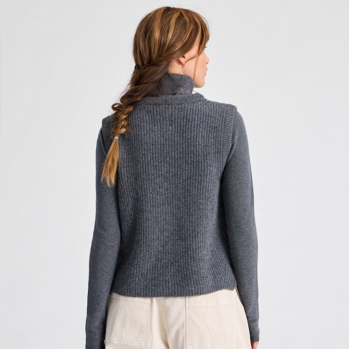 Hedvig uldvest | Grafitti Grey