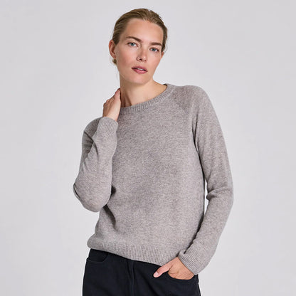 Gertrud uldstrik | Stone Grey Melange