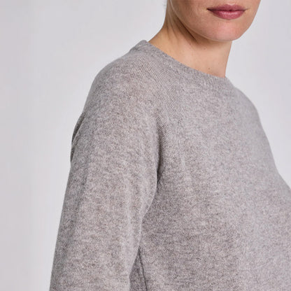 Gertrud uldstrik | Stone Grey Melange