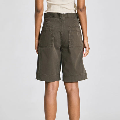 Gerda Twill Shorts | Black Ink