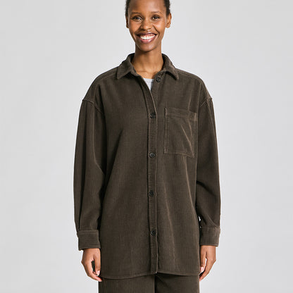 Else fløjlsskjorte | Black Olive