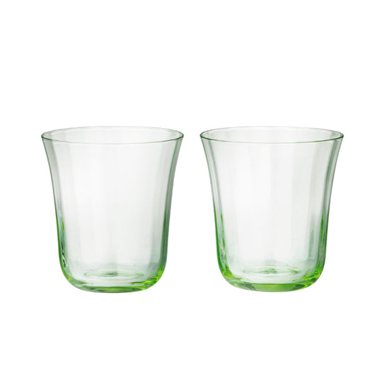 Vandglas (2 stk.), Lysegrøn