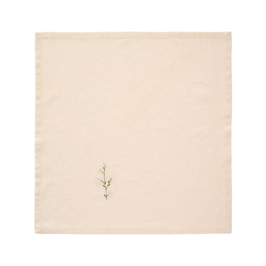Broderet stofserviet | Marguerit