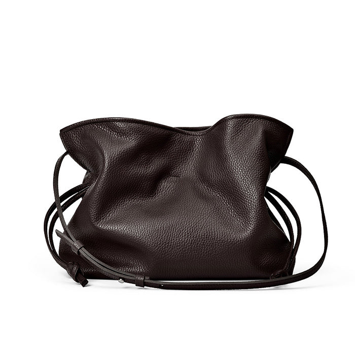 Camilla bag leather L | Sort