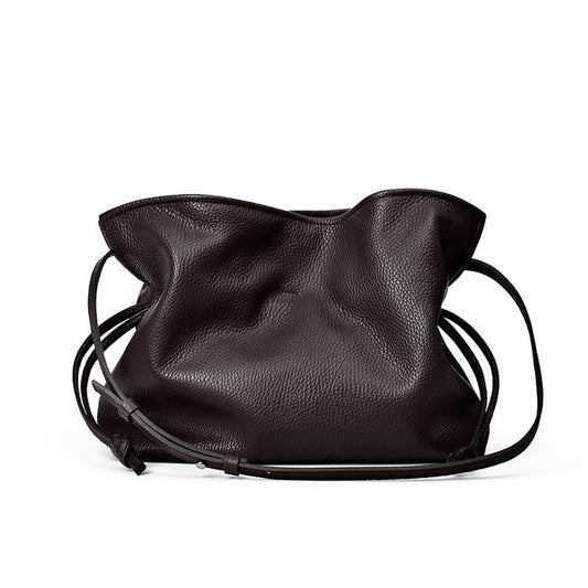 Camilla bag leather L | Sort