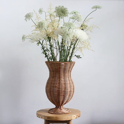 Flettet pokalvase | Rattan