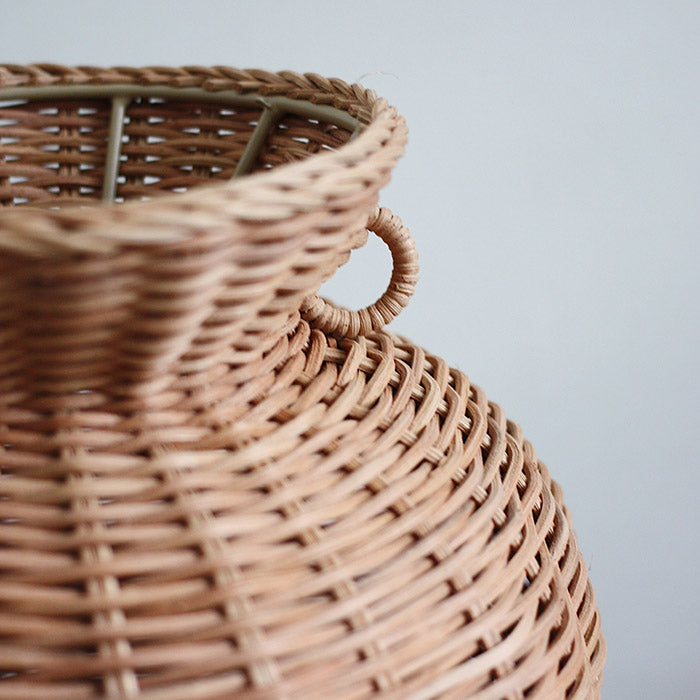 Flettet rund vase | Rattan