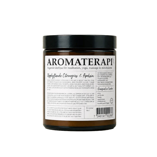 Aromaterapi duftlys | Citrongræs & Appelsin