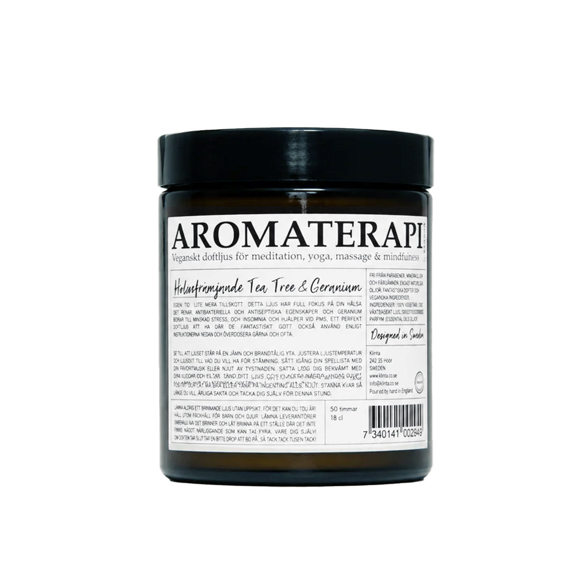 Aromaterapi duftlys | Tea Tree & Geranium