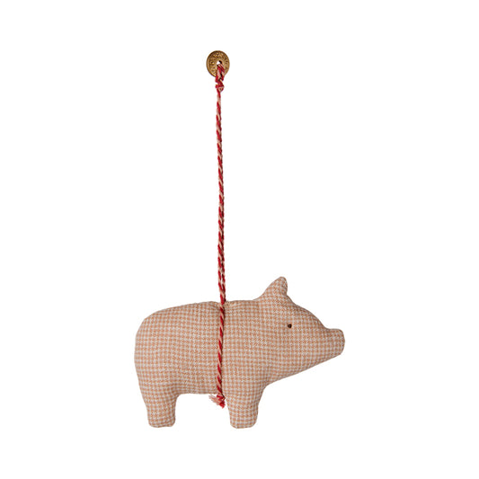 Stof ornament | Rosa gris