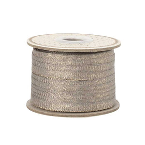 Gavebånd 25 m, Dark Stone/Guld