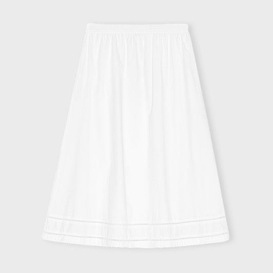 Brill nederdel, White