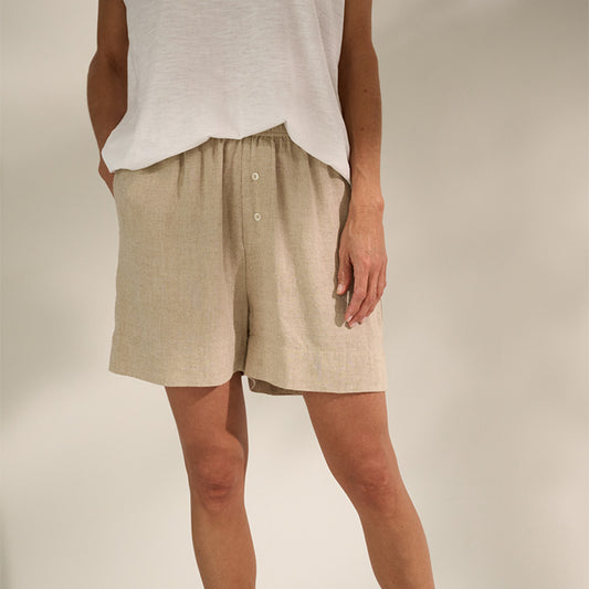 Lia shorts | Natural Linen