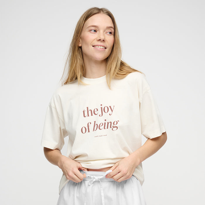 Statement Tee | Ecru/Terra