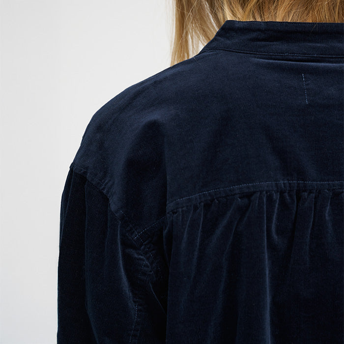 Tales fløjlskjorte | Dark Navy