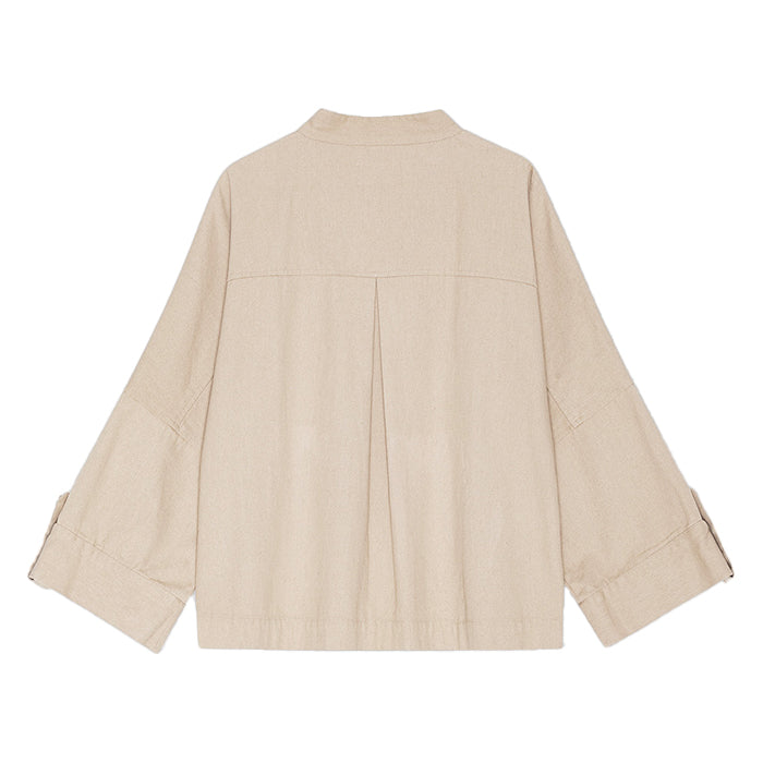 Bloom canvas jakke | Pure Beige