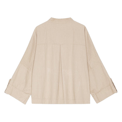 Bloom canvas jakke | Pure Beige