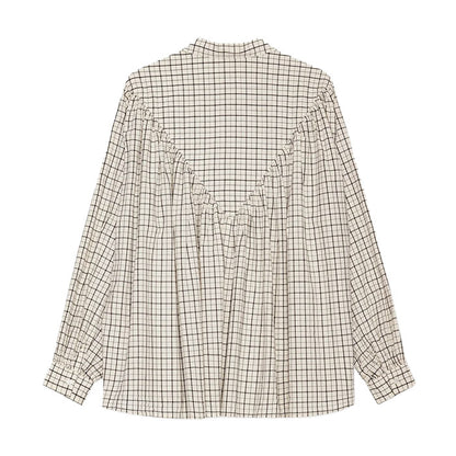 Glow Shirt Check | Ecru/Moonless Night