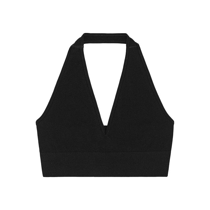 Halter Bra | Sort