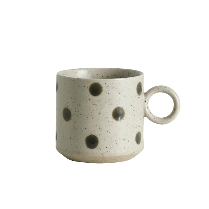 Prikket stentøjskrus | Grøn