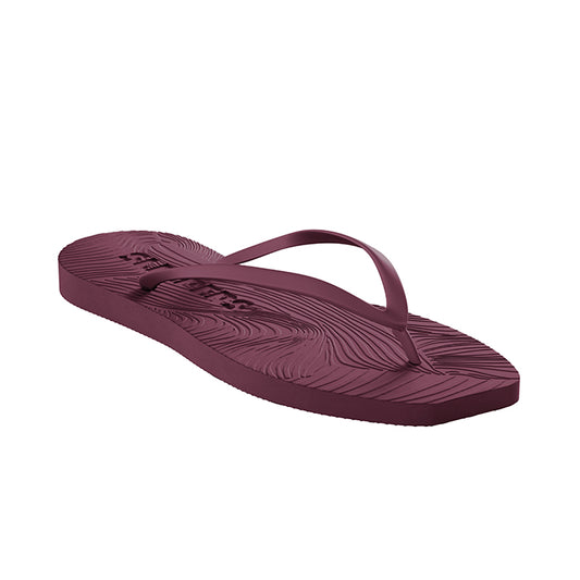 Tapered klipklap | Burgundy