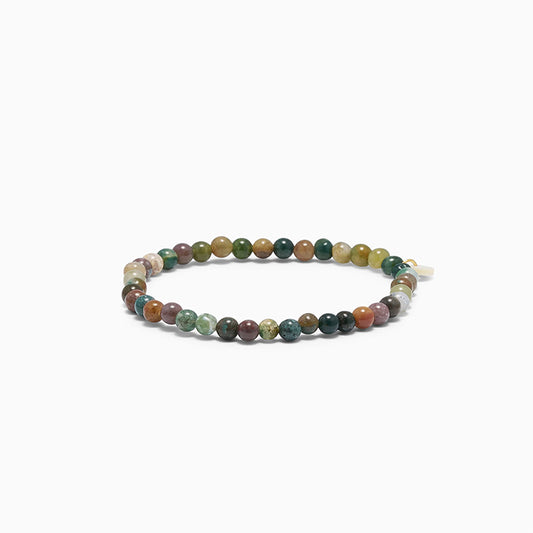 Krystal armbånd 4mm | Indian Agate