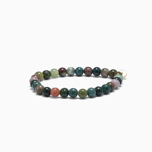 Krystal armbånd 6mm | Indian Agate