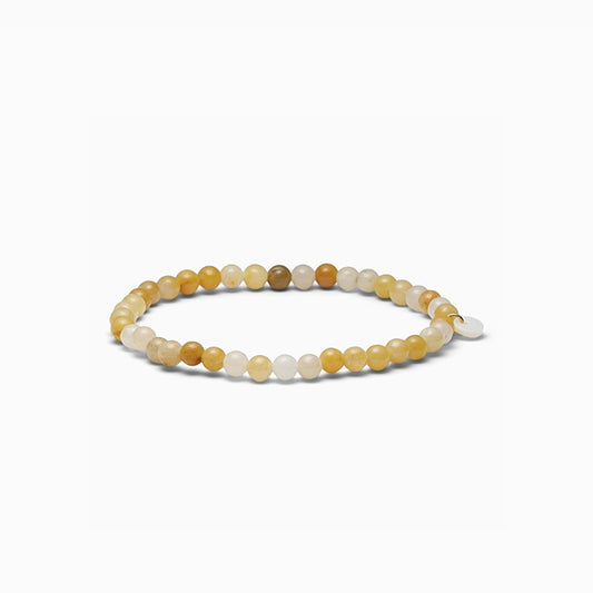 Krystal armbånd 4mm | Orange Aventurin