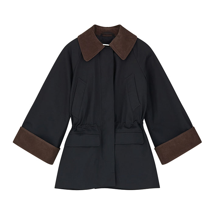 Gaby jakke | Black/Brown
