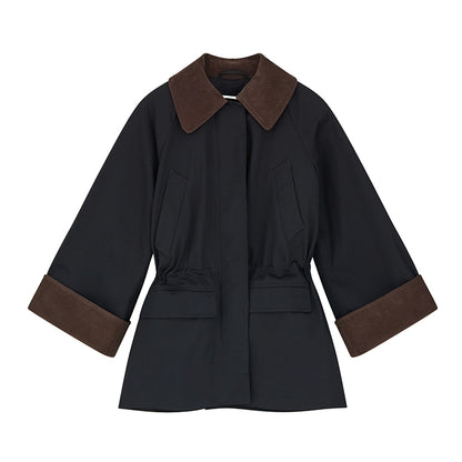 Gaby jakke | Black/Brown