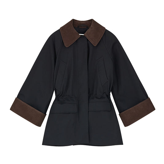 Gaby jakke | Black/Brown