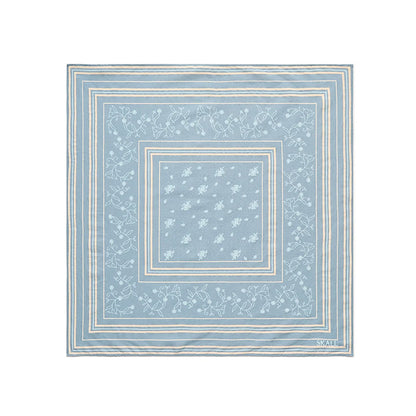 Classic scarf 55x55 | Stormblue/beige