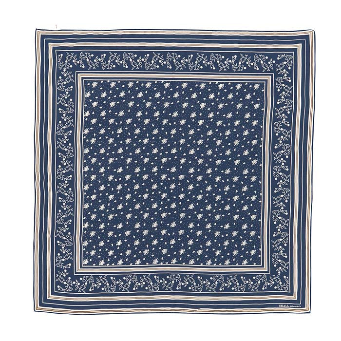 Classic scarf 90x90 | Dark navy