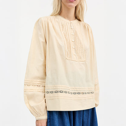 Leaf skjorte | Antique beige