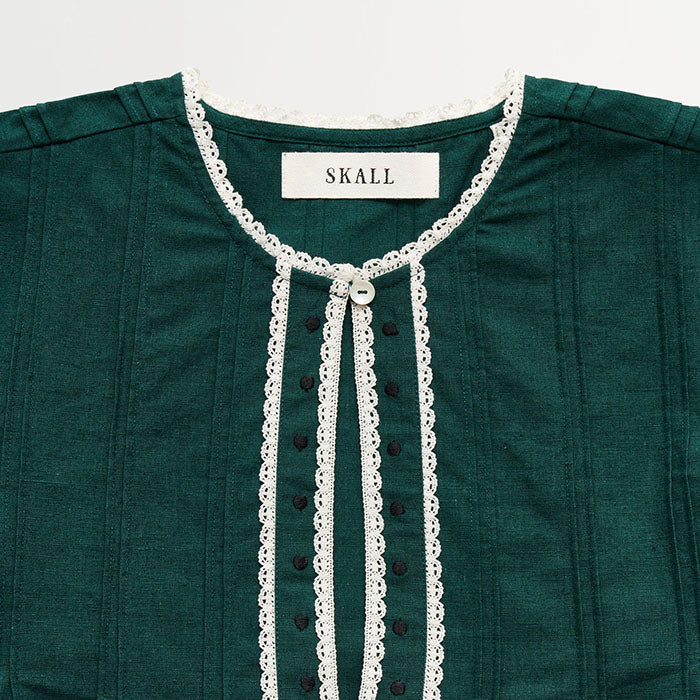 Irma bluse | Deep green