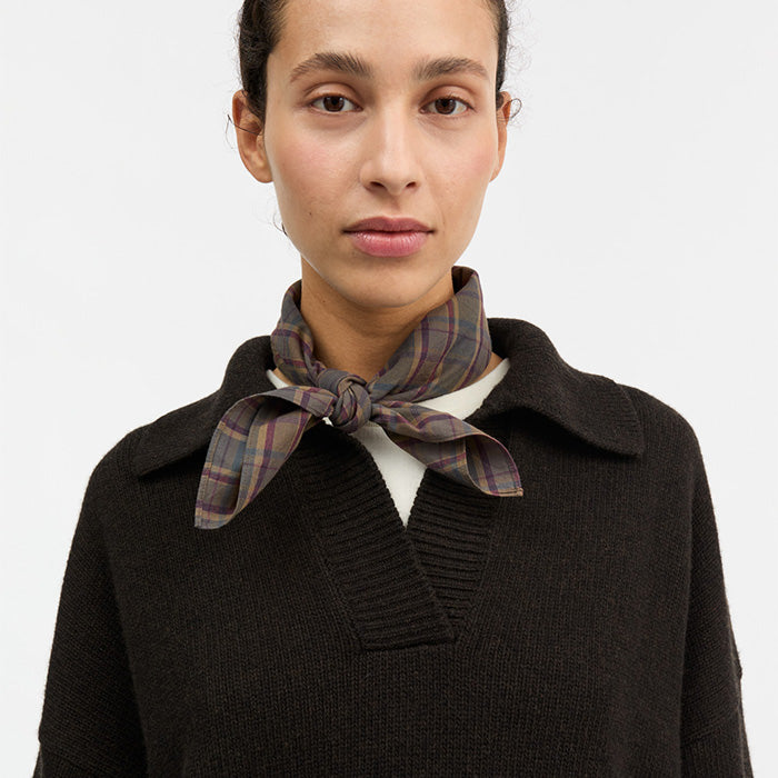 Pluie scarf 55x55 | Check