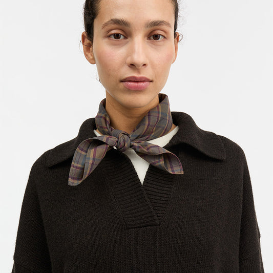 Pluie scarf 55x55 | Check