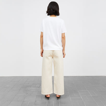 Taylor Cropped jeans | Ecru