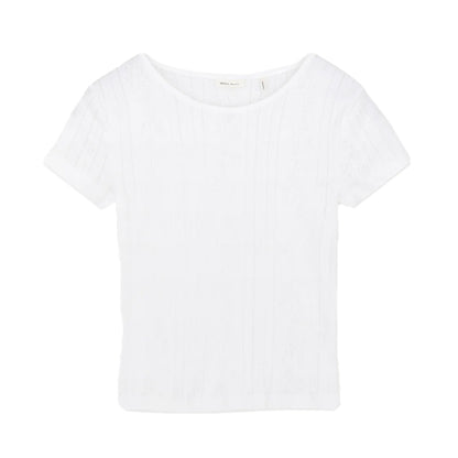 Anna Cap Sleeve Tee | Hvid